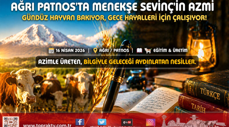 Ağrı’da Azmin Zaferi: Gündüz Merada Hayvansal Üretim, Gece Masada Eğitim Mesaisi…