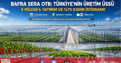 Karadeniz’in Yeni Üretim Kalesi: Bafra Sera OTB 4 Milyar ₺ Yatırımla Yükseliyor…
