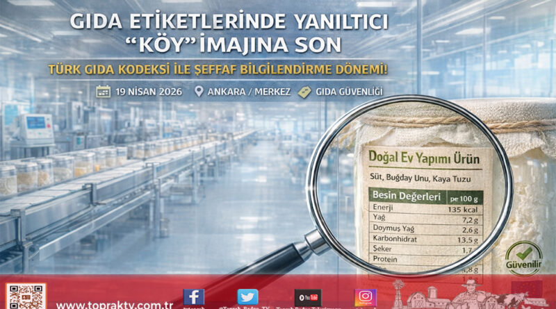 Gıda Etiketlerinde “Köy” Algısına Fren: Tüketiciyi Yanıltan İfadelere Geçit Yok…