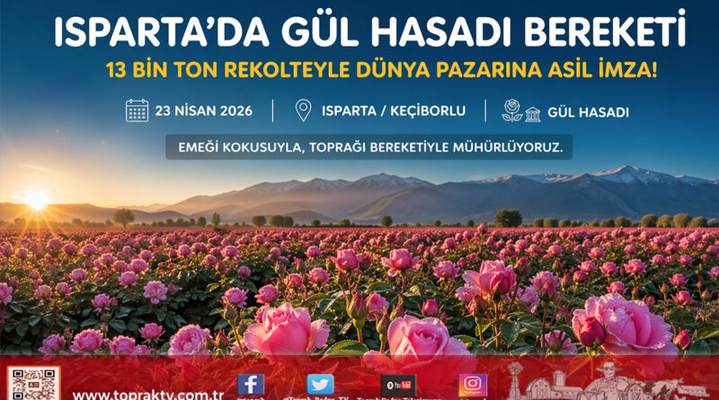 Isparta’da Gül Mevsimi Hazırlığı: 13 Bin Tonluk Rekolteyle Bereket Kapıda…