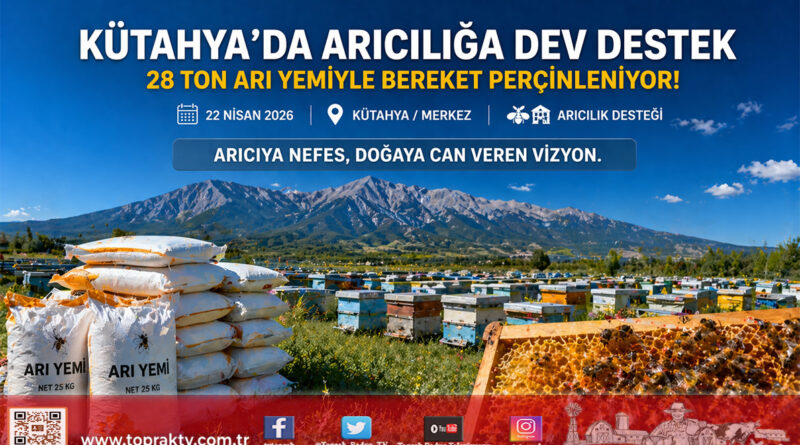 Kütahya’da Arıcılığa Stratejik Destek: 324 Üreticiye 28 Ton Arı Yemi Dağıtıldı…