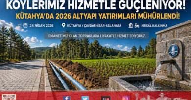 Kütahya’da Köysel Kalkınma Mesaisi: Çavdarhisar ve Aslanapa’da Altyapı Yatırımları Planlandı…