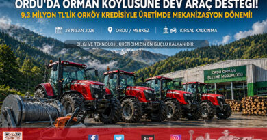 Ordu’da Orman Köylüsüne Dev Mekanizasyon Desteği: ORKÖY Araçları Törenle Teslim Edildi…