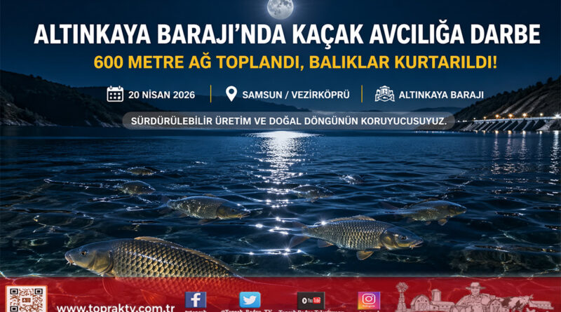 Altınkaya Baraj Gölü’nde Sürdürülebilir Üretim Nöbeti: Kaçak Avcılığa Geçit Yok…
