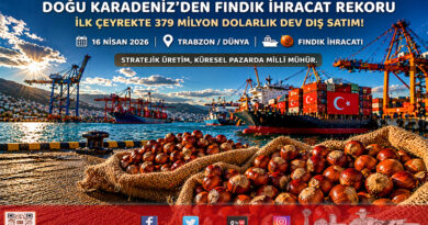 Doğu Karadeniz’den Fındık Çıkarması: İlk Çeyrekte 379 Milyon $’lık Rekor İhracat…