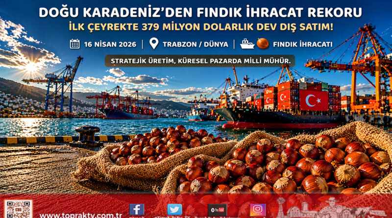 Doğu Karadeniz’den Fındık Çıkarması: İlk Çeyrekte 379 Milyon $’lık Rekor İhracat…