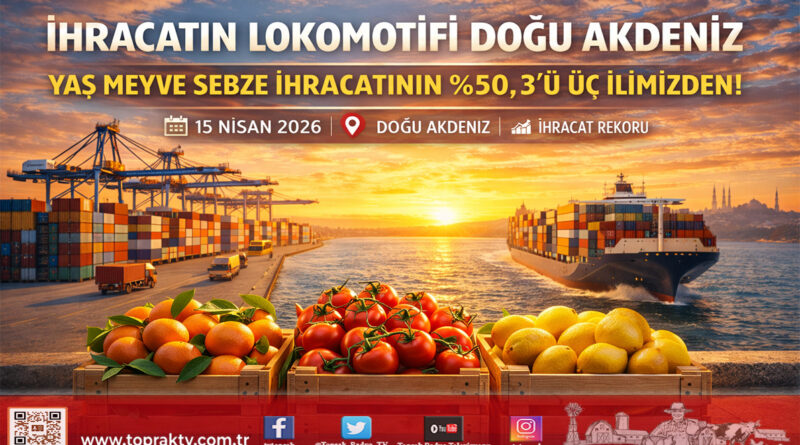 Doğu Akdeniz İhracatın Lokomotifi Oldu: Yaş Meyve ve Sebze İhracatının Yarısı Üç İlimizden…