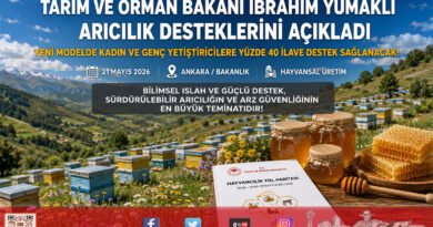 Bakan Yumaklı’dan Dünya Arı Günü Açıklaması: Türkiye Bal Üretiminde Avrupa Birliği’nde İlk Sırada…