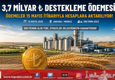 Tarım ve Orman Bakanlığı’ndan Üreticiye Dev Destek: 3,7 Milyar ₺ Hesaplara Aktarılıyor…