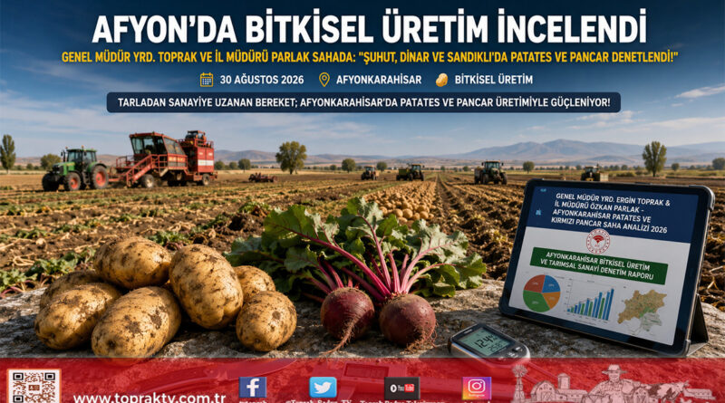 Afyonkarahisar’da Bitkisel Üretim Zirvesi: Genel Müdür Yardımcısı Toprak ve İl Müdürü Parlak Patates ile Kırmızı Pancar Sahalarını İnceledi!…