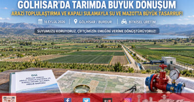 Burdur Gölhisar’da Tarımda Tarihi Dönüşüm: Arazi Toplulaştırması ve Kapalı Devre Sulamayla Su ve Yakıtta Çifte Tasarruf!…
