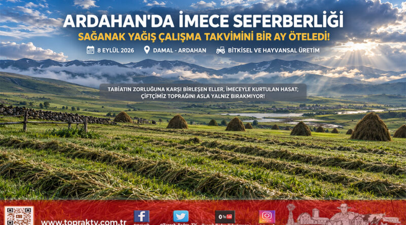 Ardahan’da Sağanak Yağış Üretim Takvimini Öteledi: Damal’da İmece Seferberliği Başladı!…