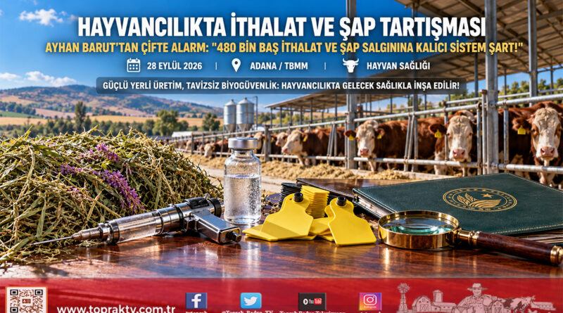 Kırmızı Et ve Hayvan Sağlığında Çifte Tartışma: Barut’tan 480 Bin Başlık İthalat Planı ve Şap Salgınına Kapsamlı Değerlendirme!…