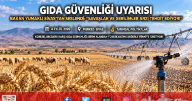 Bakan Yumaklı Sivas’tan Uyardı: “Jeopolitik Gerilimler ve Savaşlar Gıda Arz Güvenliğini Tehdit Ediyor!”…