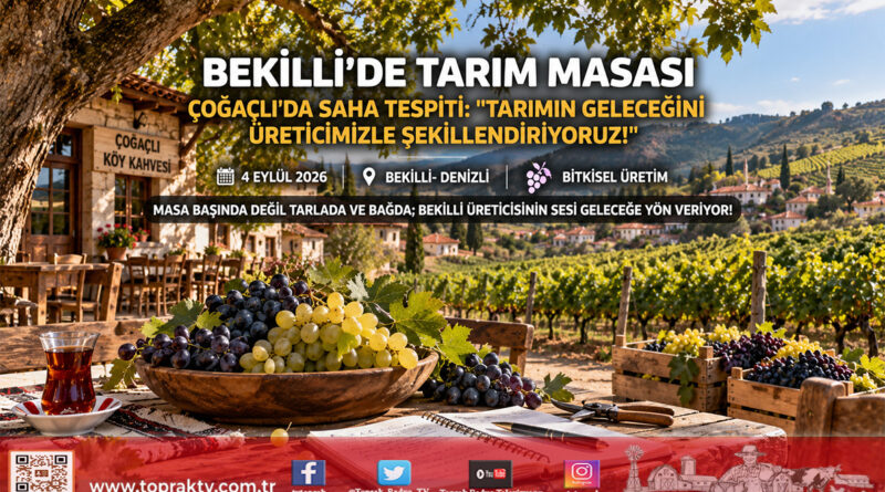 Bekilli’de Üreticinin Sesi Sahada Dinlendi: Çoğaçlı Mahallesi’nde Tarım Masası Kuruldu!…