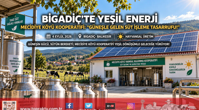 Bigadiç’te Kooperatife Yeşil Enerji Gücü: Mecidiye Köyü Güneşten Elektrik Üretimine Başladı!…