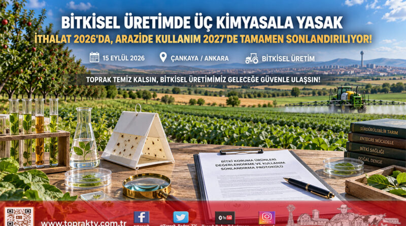 Bitkisel Üretimde Üç Kritik Aktif Maddeye Yasak: İthalat, İmalat ve Kullanım İçin Kesin Takvim İlan Edildi!…