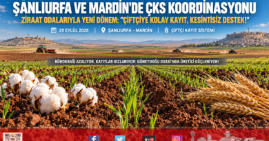 Güneydoğu’da ÇKS’de Yeni Dönem: Şanlıurfa ve Mardin’de Ziraat Odalarıyla Koordinasyon Zirvesi Gerçekleştirildi!…