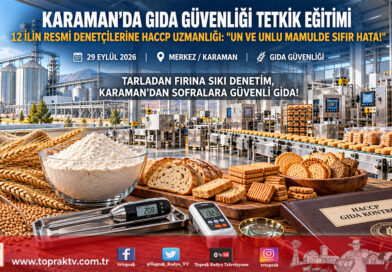 Karaman’da Gıda Güvenliğine Üst Düzey Denetim Eğitimi: 12 İlin Denetçilerine Un ve Unlu Mamullerde HACCP Tetkiki!…