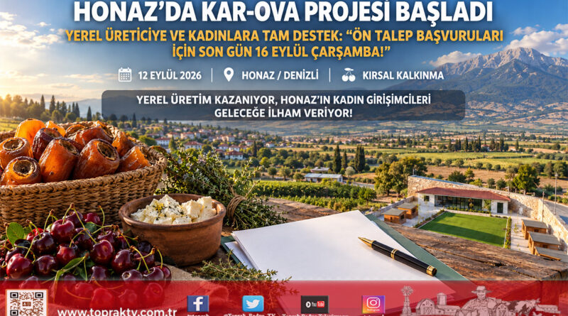 Honaz’da Yerel Üreticiye Büyük Destek: Kar-Ova Projesi’nde Ön Talep Başvuruları Başladı!…