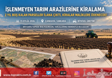 Bitkisel Üretimde Boş Arazi Kalmayacak: İki Yıl Üst Üste İşlenmeyen Tarım Arazilerinin Kiralama İlan Süreci Başladı!…