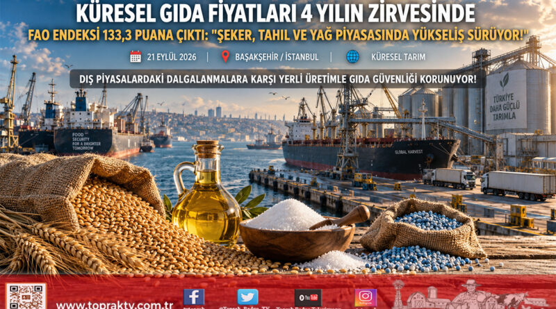 Küresel Gıda Fiyatları 4 Yılın Zirvesinde: Jeopolitik Krizler Ve İklim Baskısı Piyasaları Zorluyor!…