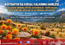 Kütahya’da Kırsal Kalkınma Ve Üretim Hamlesi: Tavşanlı’da Aspir Hasadı, Hisarcık’ta TÜFİS Denetimi, Köylere Su Ve Ormanlara Envanter!…