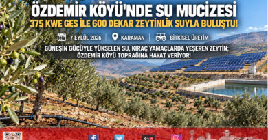 Karaman Özdemir Köyü’nde 14 Milyon ₺’lik Dev Yatırım: 600 Dekar Kıraç Zeytinlik GES Destekli Otomasyonla Suya Kavuştu!…
