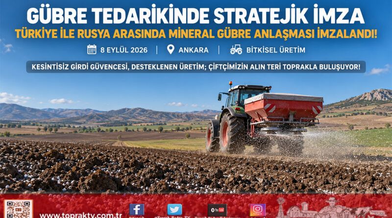 Türkiye ile Rusya Arasında Gübrede Kritik İmza: Tarımsal Üretimde Tedarik Güvencesi!…