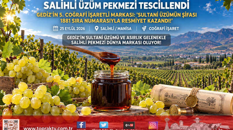 Gediz Bağlarının Asırlık Şifası Tescillendi: Salihli Sultani Üzüm Pekmezi’ne Coğrafi İşaret Belgesi Verildi!…
