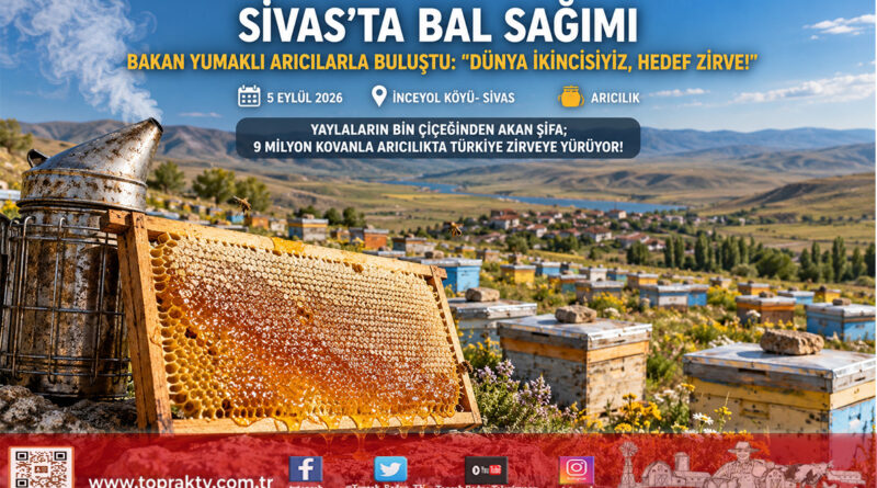 Bakan Yumaklı Sivas’ta Kovan Başına Geçti: “Dünya İkincisiyiz, Hedefimiz Zirve!”…