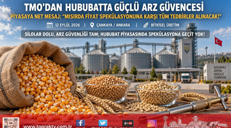 TMO’dan Hububatta Güçlü Stok ve Arz Mesajı: Mısırda Fiyat Spekülasyonuna Karşı Her Türlü Tedbir Alınacak!…