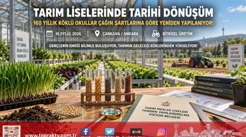 160 Yıllık Köklerden Geleceğin Üretimine: Tarım Meslek Liseleri Çağın Şartlarına Göre Yeniden Yapılandırılıyor!…
