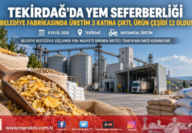 Yerel Yönetimden Üreticiye Yem Kalkanı: Tekirdağ Büyükşehir Belediyesi Yem Üretimini 3 Katına Çıkardı!…