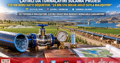 Çayırlı Ovası’nda Su Hamlesi: Turnaçayırı Projesiyle 24 Bin 574 Dekar Münbit Arazi Basınçlı Borularla Sulanacak!…