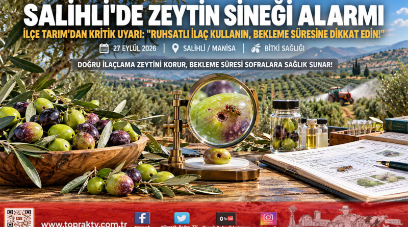 Salihli’de Zeytin Sineği Alarmı: Hasat Öncesi İlaçlama ve Bekleme Süresi Uyarısı Yapıldı!…