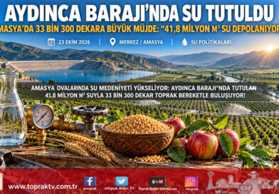 Amasya Aydınca Barajı’nda Su Tutuldu: 33 Bin 300 Dekar Bereketli Arazi Basınçlı Suya Kavuşuyor!…