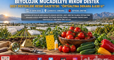 Tarımda Kimyasala Son, Doğal Mücadeleye Rekor Destek: 2027 Yılı Biyolojik ve Biyoteknik Destek Tutarları Belli Oldu!…