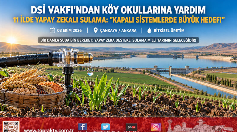Bakan Yumaklı DSİ Vakfı Yöresel Ürünler Sergisi’nin Açılışını Yaptı: Geliri Köy Okullarına Gidecek, 11 İlde Yapay Zekâlı Sulama Başlıyor!…