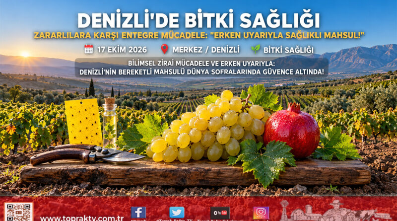 Denizli’de Bitki Sağlığı Seferberliği: Akdeniz Meyve Sineği, Erken Uyarı ve B-Reçete Masaya Yatırıldı!…