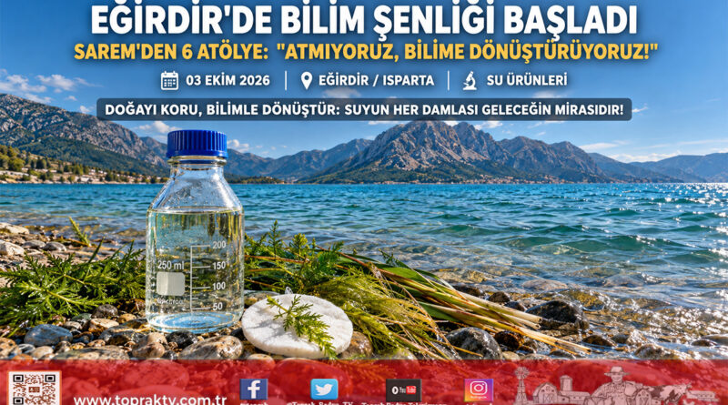 Eğirdir’de “Atmıyoruz, Geleceği Bilime Dönüştürüyoruz” Bilim Şenliği Başladı: SAREM’den 6 Özel Atölye!…