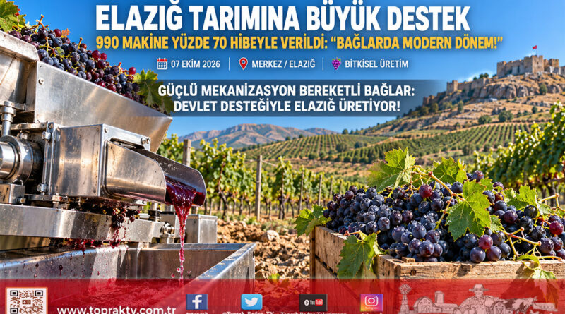 Elazığ Tarımına Yüzde 70 DAP Hibesi: 990 Modern Tarım Makinesi Üreticinin Hizmetine Sunuldu!…