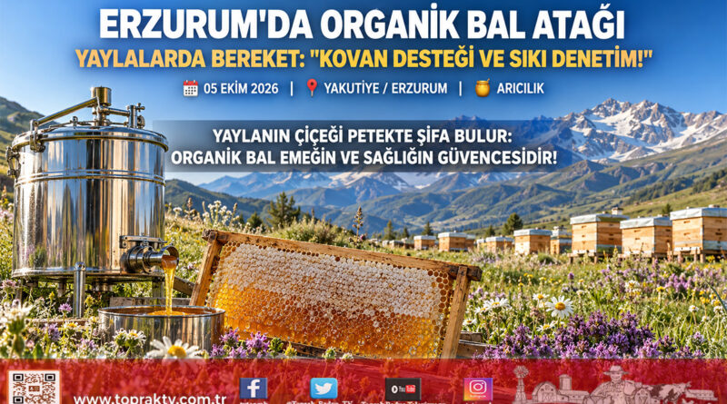 Erzurum Yaylalarında Organik Bal Seferberliği: Yol Kontrol İstasyonu ve Üretim Sahalarında Sıkı Denetim!…