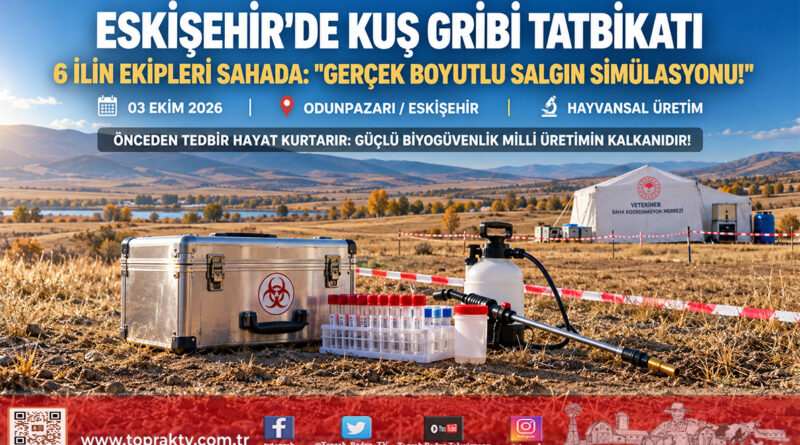 Eskişehir’de Gerçek Boyutlu Kuş Gribi Tatbikatı: 6 İlin Ekipleri Olası Salgın Senaryosuna Karşı Sahaya İndi!…