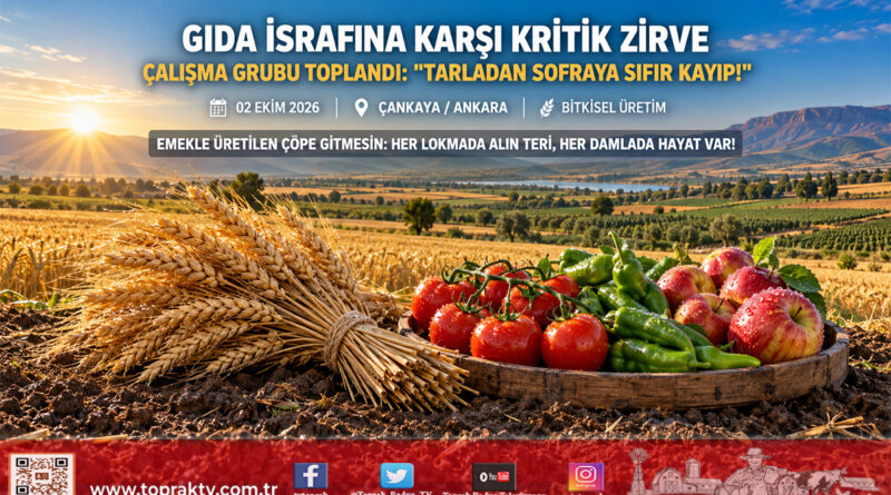 Gıda İsrafı ile Mücadelede Kritik Zirve: Gıda İsrafı Çalışma Grubu 12. Kez Toplandı!…