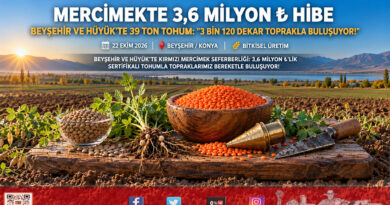 Beyşehir ve Hüyük’te 3,6 Milyon ₺’lik Tohum Desteği: 39 Bin Kilogram Kırmızı Mercimek Toprakla Buluşuyor!…