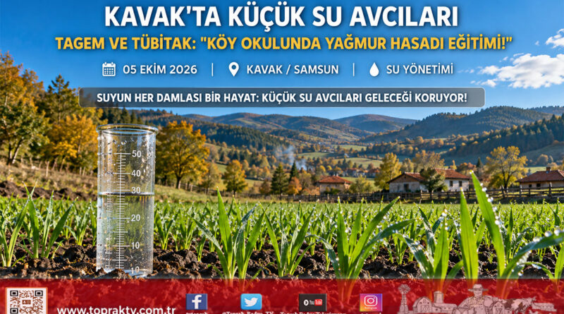 Kavak Çakallı Köyü’nde “Küçük Su Avcıları” Görevde: TÜBİTAK ve TAGEM’den Köy Okulunda Yağmur Suyu Hasadı Seferberliği!…