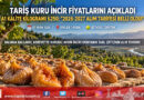 Ege’de Kuru İncir Fiyatları Belli Oldu: Tariş 2026-2027 Sezonu Alım Tarifesini Açıkladı, A1 Kalite 250 ₺ Oldu!…