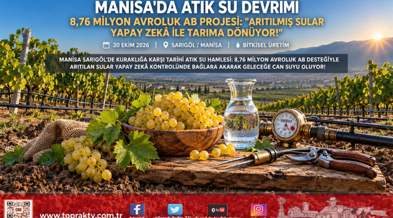 Gediz Havzası’nda Kuraklığa Karşı Devrim: Manisa Sarıgöl’de Arıtılmış Atık Sular Yapay Zekâ ile Tarıma Kazandırılıyor!…