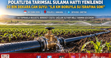Polatlı Ovası’nda Su İsrafına Son: Ankara Büyükşehir’den 4 Mahalleye 5,8 Kilometrelik Yeni Sulama İletim Hattı!…